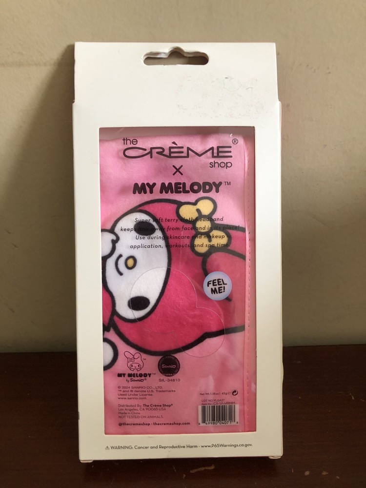 NEW The Crème Shop x Sanrio My Melody Spa Headband Super Soft