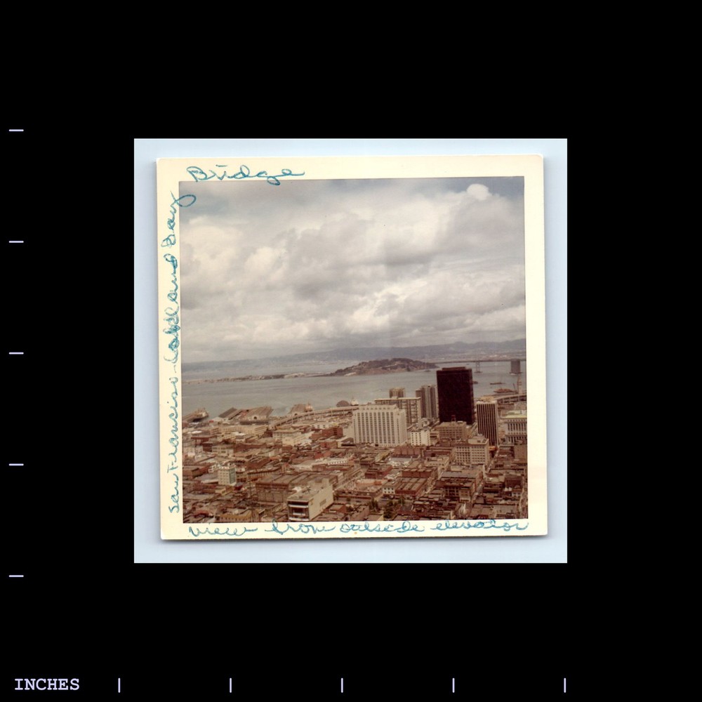 Square Color Photo SAN FRANCISCO DOWNTOWN AND BAY BRIDGE 1960S