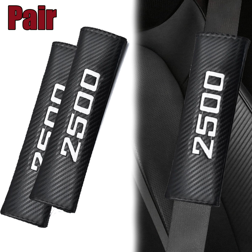 2Pcs Carbon Fiber Car Seat Belt Cover Shoulder Cushion Protector Pads For Ram
