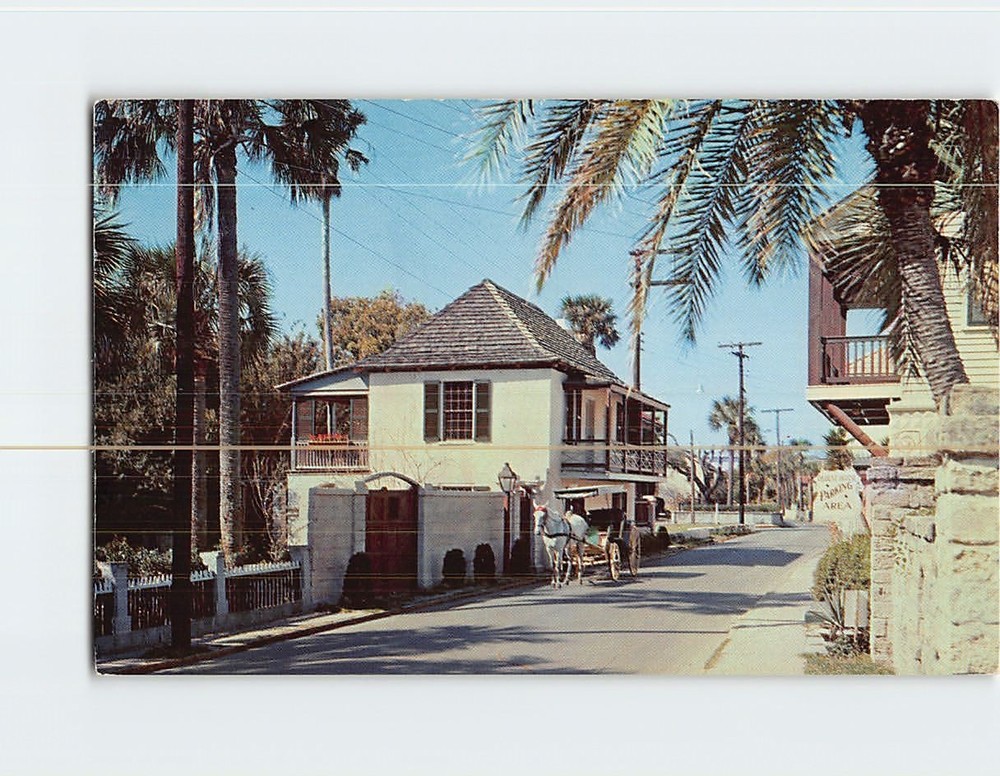 Postcard The Llambias House Saint Francis Street St. Augustine Florida USA