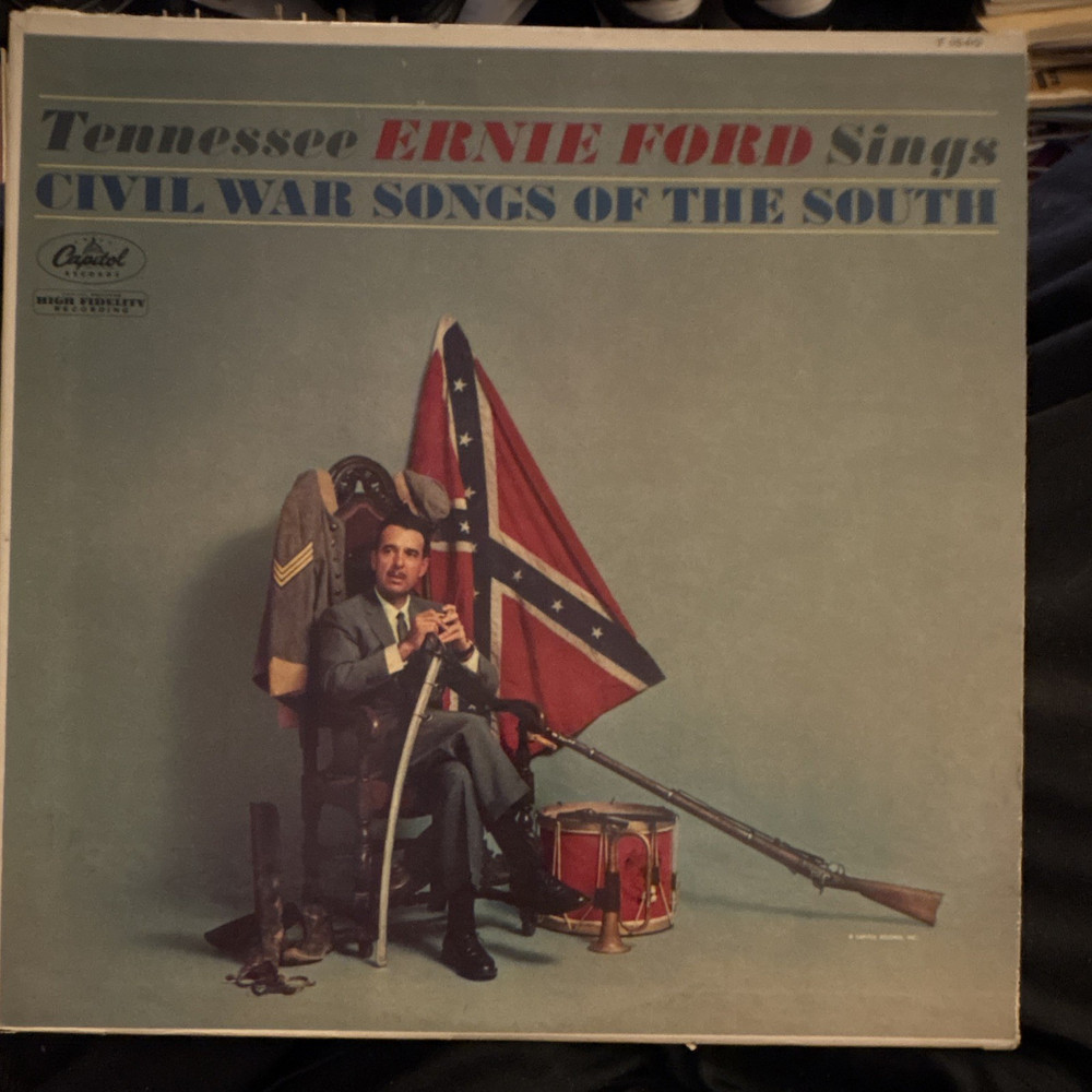 Tennessee Ernie Ford Sings Civil War Songs of the South Folk Vinyl LP Capitol