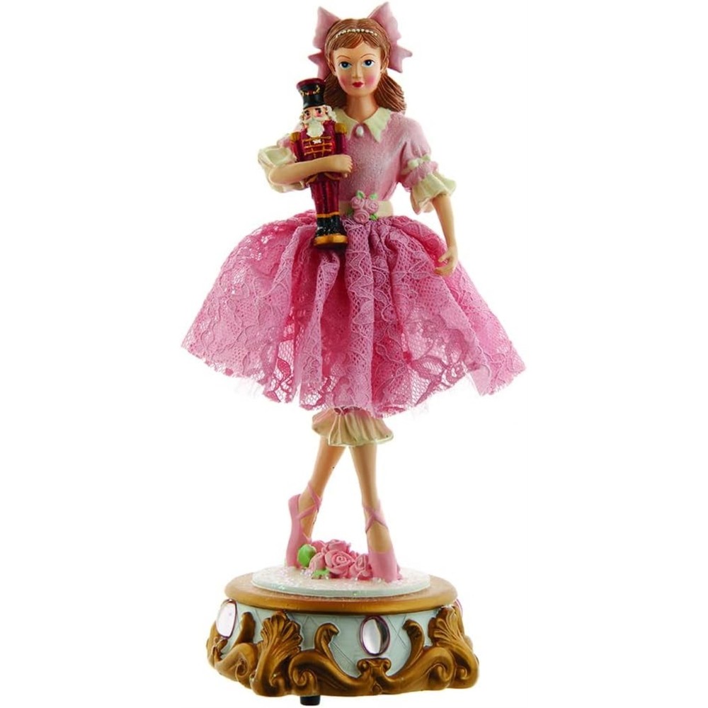 Kurt Adler Wind-Up Musical Tabletop Decor, Clara Ballet Nutcracker Suite, 11.5