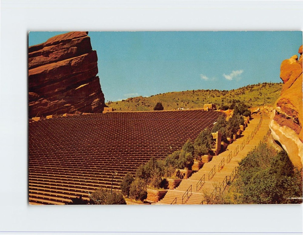 Postcard Red Rocks Theatre Denver Mountain Parks Colorado USA