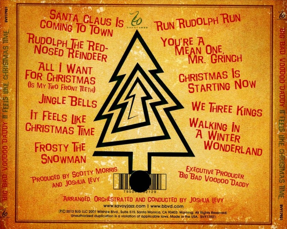 Big Bad Voodoo Daddy It Feels Like Christmas Time New Cd