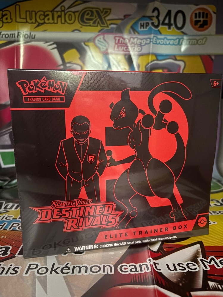 Pokemon Destined Rivals Elite Trainer Box ETB Factory Sealed Scarlet & Violet