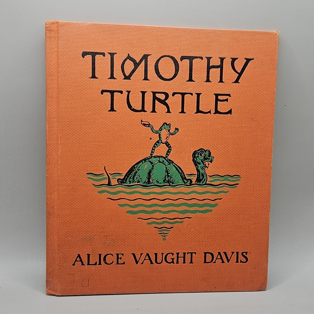 Rare Vintage 1940 Timothy Turtle Illustrated Child's Book by Alice Vaught Davis