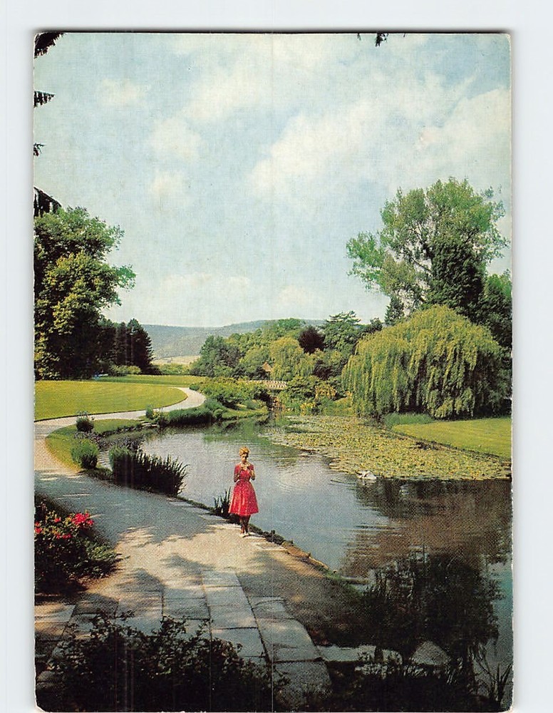 Postcard Kurpark in Bad Pyrmont Lower Saxony Germany