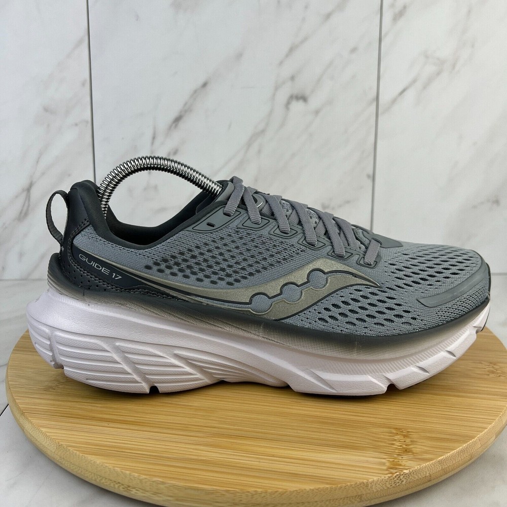 Saucony Guide 17 Men's Size 7.5 Gray Athletic Running Sneakers Shoes S20936-115