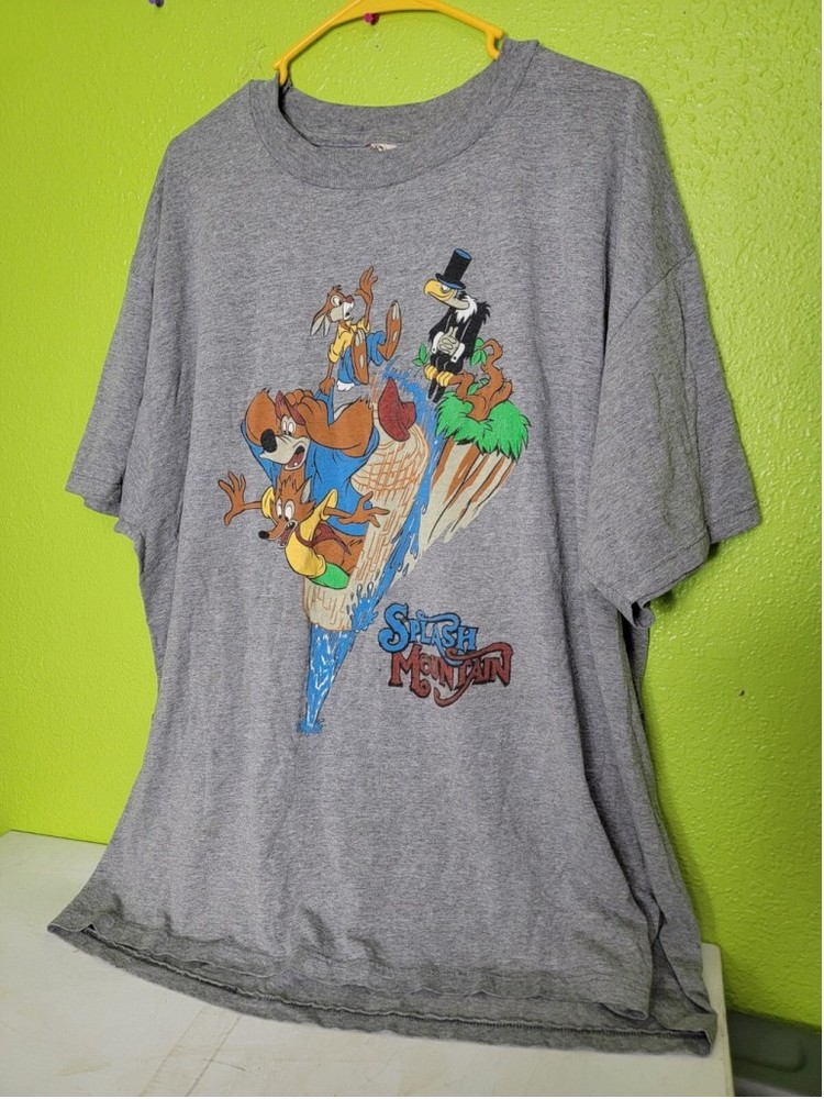 Vintage 90s Y2K Disney Splash Mountain Promo Shirt Made In USA Rare Disneyland