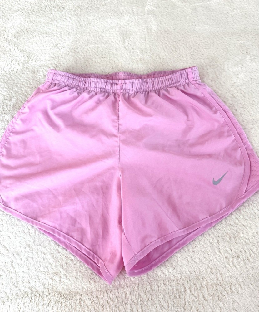 Nike Dri-FIT Women’s Running Shorts Pink L Lined Drawstring Athletic