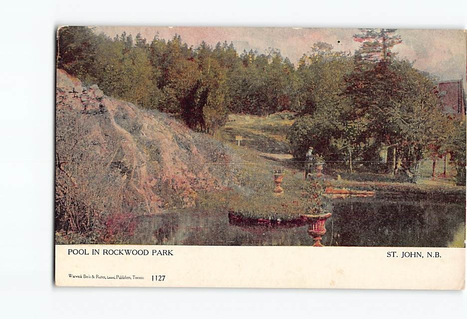 Postcard Pool in Rockwood Park Saint St. John New Brunswick Canada North America