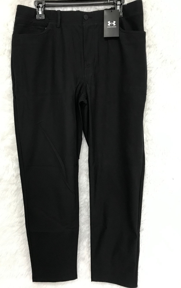 Under Armour Storm Men's Size 34xL30 Black Unstoppable 7-Pocket Golf Pants $130