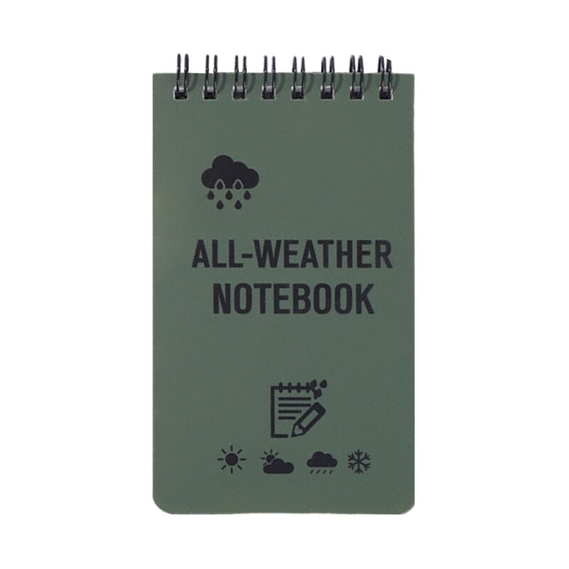 Waterproof All-Weather Spiral Notepad for Outdoor & Home Use