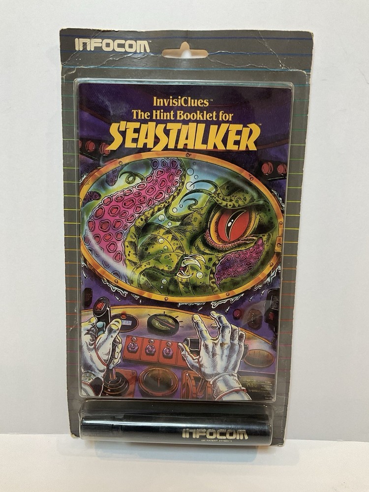 Vintage apple II RPG InvisiClues Seastalker  by Infocom 1983 NOS Sealed