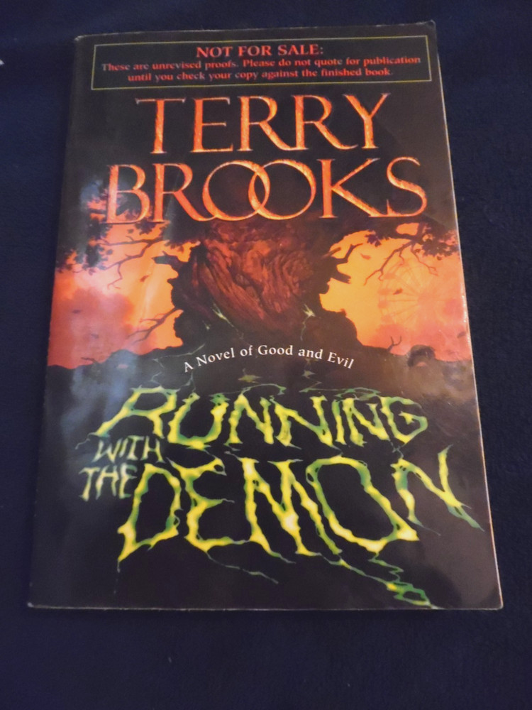 Running with the Demon by Terry Brooks ARC