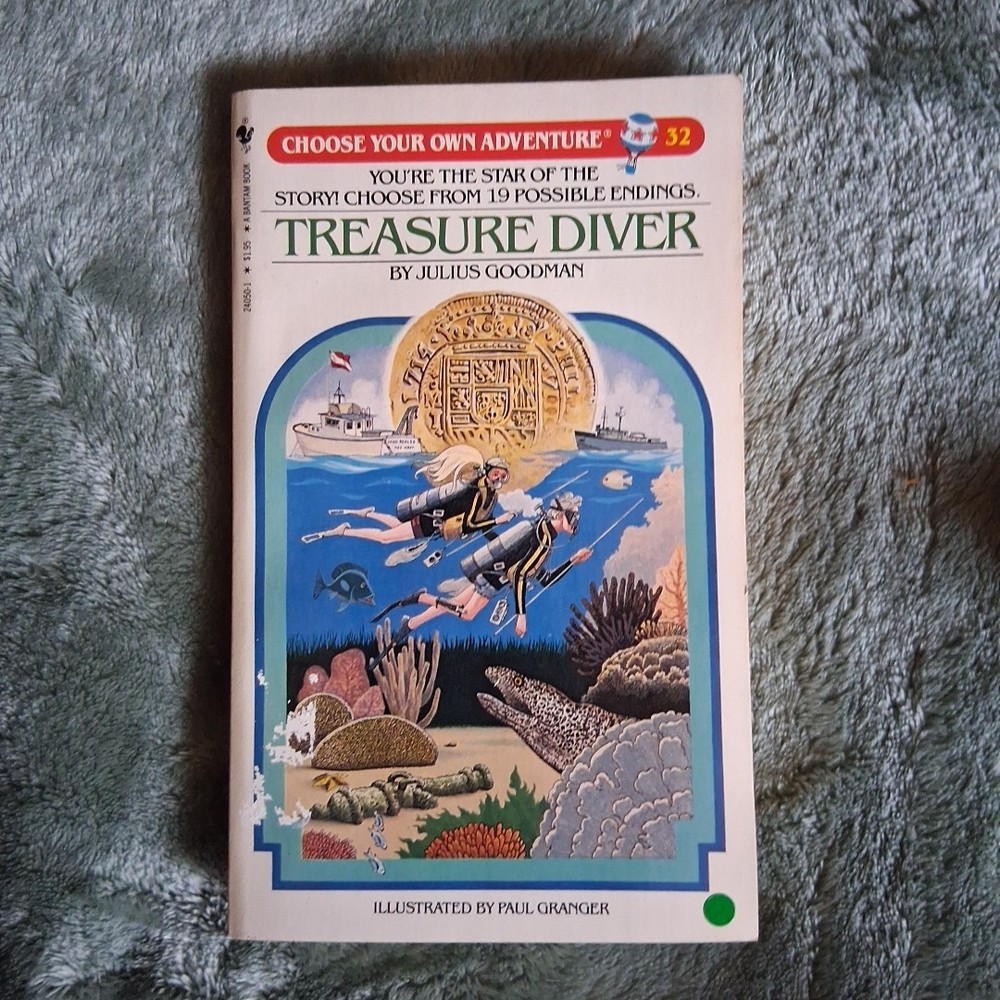 Vintage Treasure Diver Julius Goodman Paperback 1984 Choose Your Own Adventure
