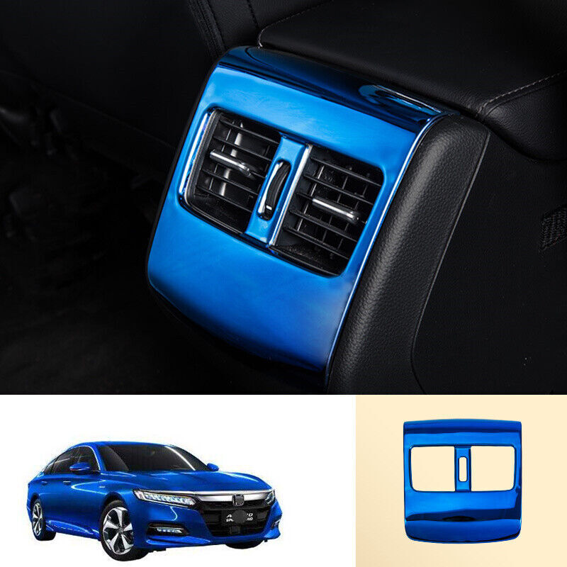 For Honda Accord 2018-2022 Blue Titanium Rear AC Air Outlet Vent Panel Cover