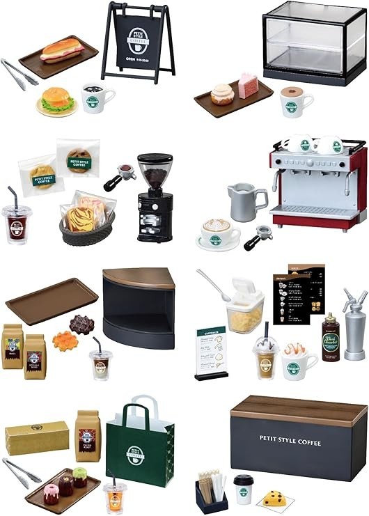Re-Ment Petit Sample Series PETIT STYLE COFFEE 1 BOX Complete Set of 8 JAPAN NEW
