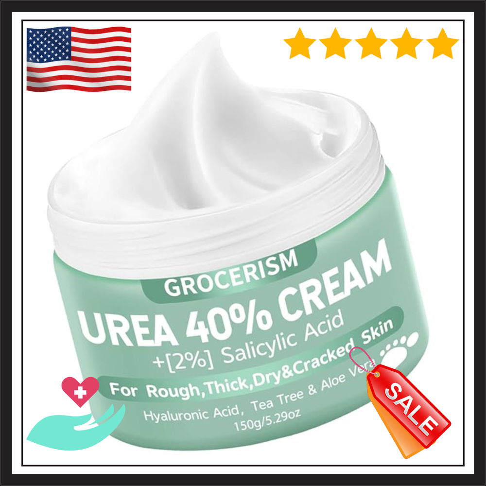 Grocerism Urea Cream 40 Percent For Feet Plus 2% Salicylic Acid 5.29 oz ||-US...