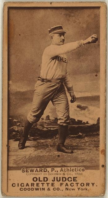 Photo:Ed Seward, Philadelphia Athletics, baseball photo,1887
