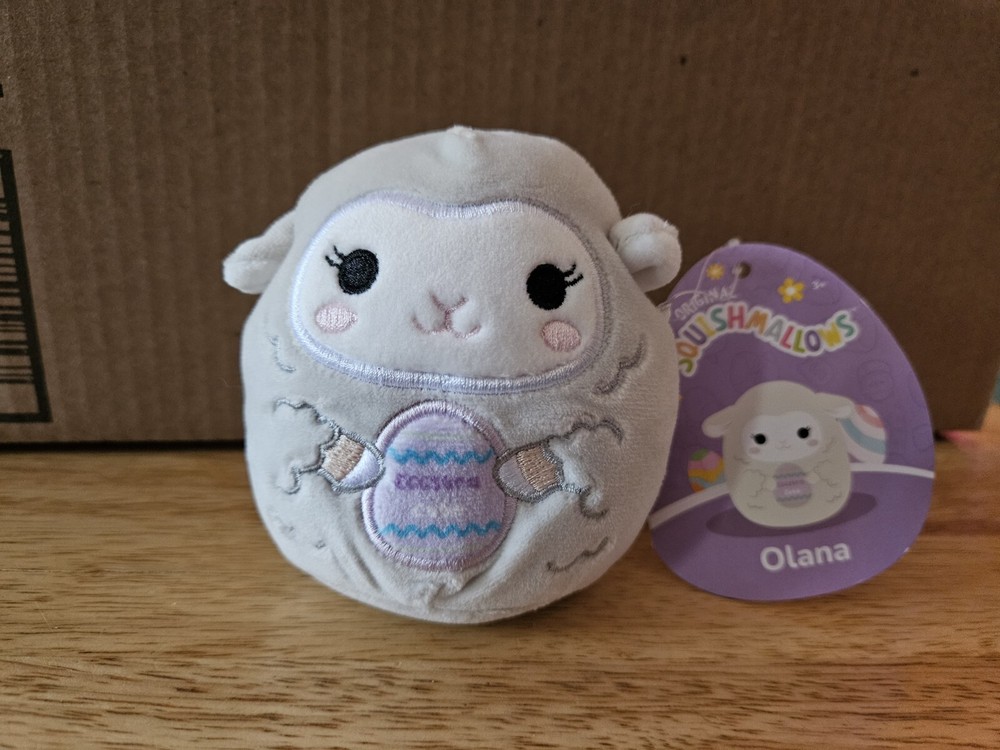 Squishmallows 2024 Easter 4” Mystery Capsule Plush - Olana the Lamb NWT