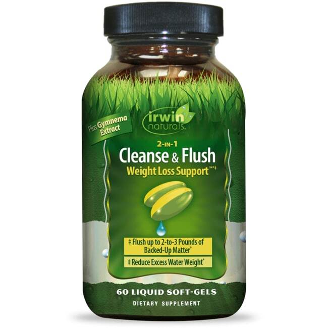 Irwin Naturals 2-In-1 Cleanse & Flush Weight Loss Support 60 Sgels