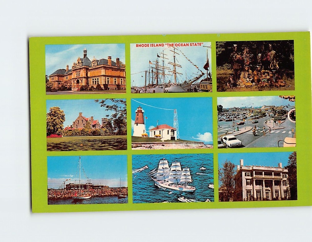 Postcard Multiple View Rhode Island 