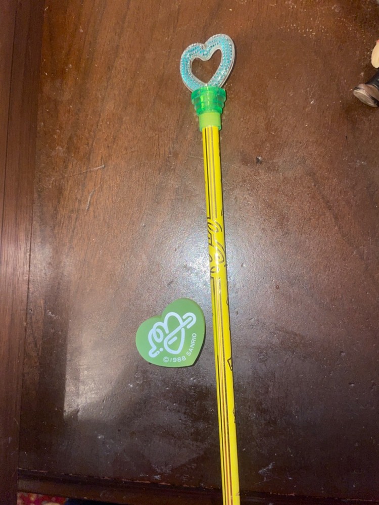 Vintage Sanrio Green Heart Gold Foil Decal Pencil Eraser Lot 1980s