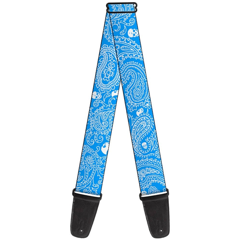 Guitar Strap - Bandana/Skulls Baby Blue/White ACC NEWAnother great item from Rarewaves USA | Free delivery!