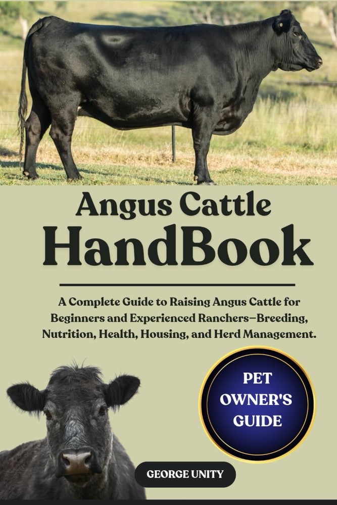ANGUS CATTLE HANDBOOK: A Complete Guide to Raising Angus Cattle for Beginners an
