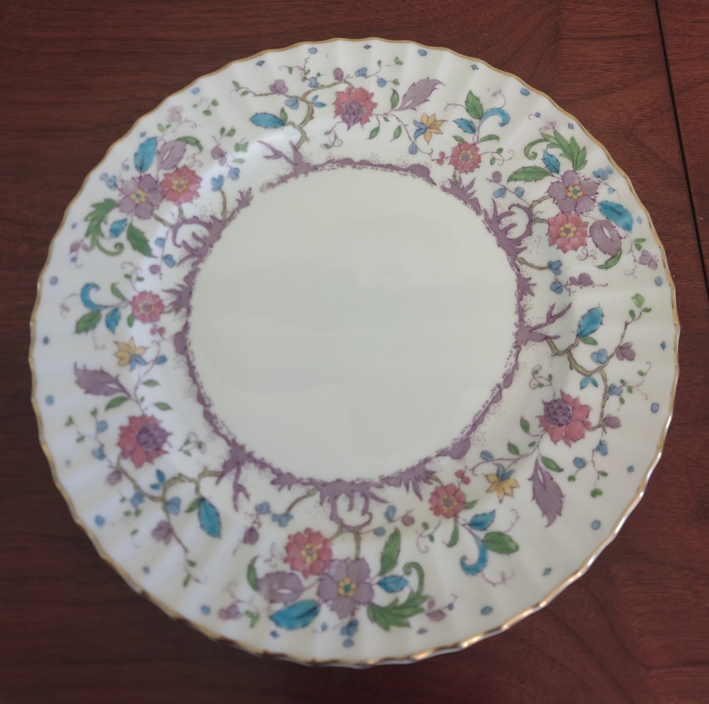 10.5 Inch Royal Worcester Kashmir Bone China Dinner Plate Elegant Design