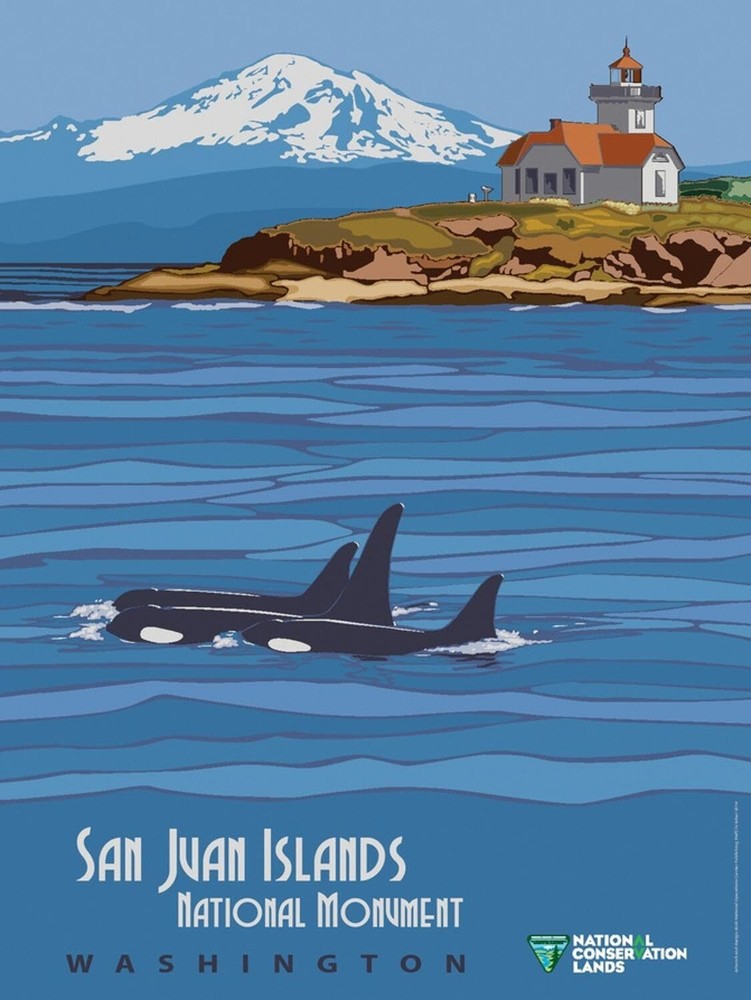 Wall Art Print San Juan Islands National Monument by Bureau of Land Managemen...