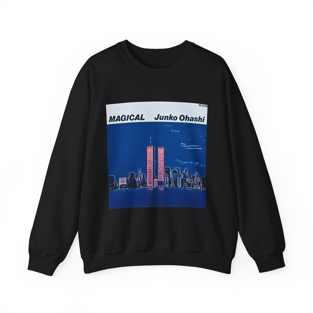 Junko Ohashi Magical Graphic Print Art LS Unisex Heavy Blend Crewneck Sweatshirt