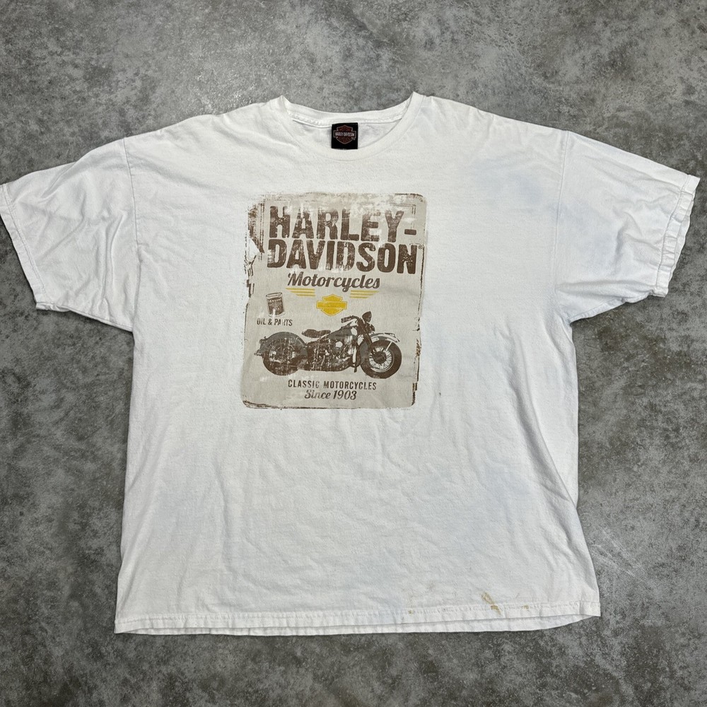 Vintage Harley Davidson Shirt Mens 2XL Biker Tee Motorcycles Distressed ￼