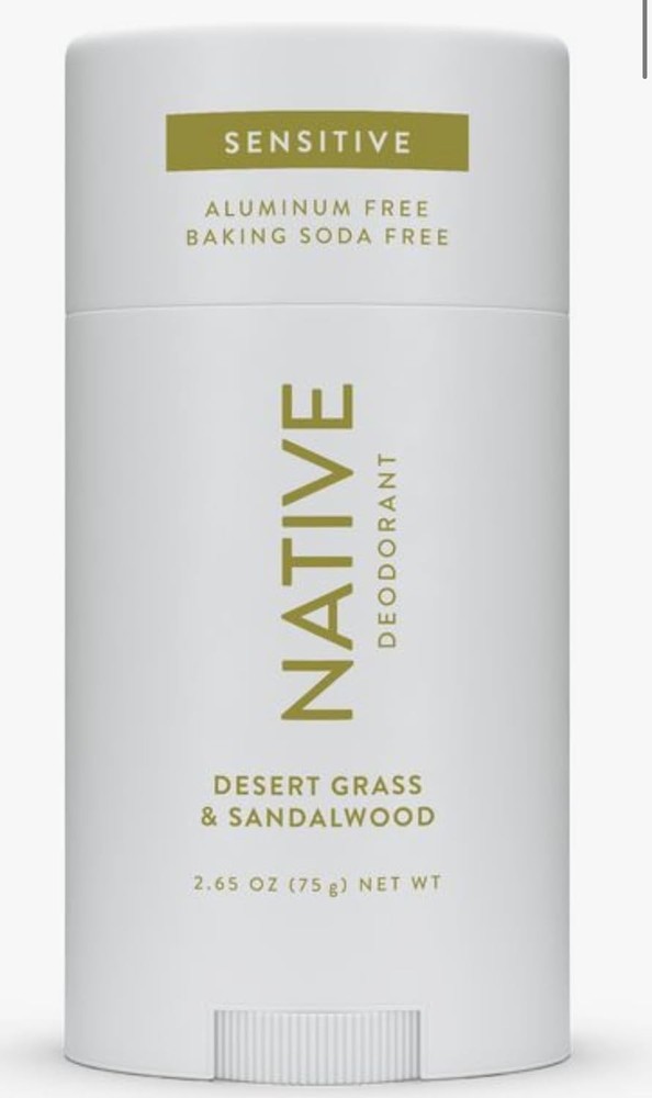 Native Sensitive Deodorant Desert Grass & Sandalwood Aluminum Free 2.65 Oz