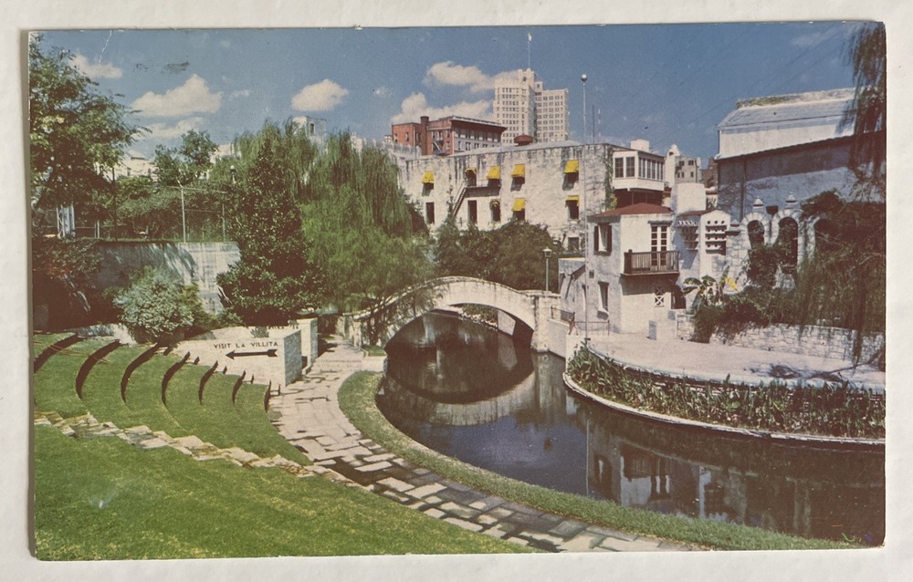 1963 San Antonio, Texas, The River Theatre And  Rockbridge Vintage Postcard