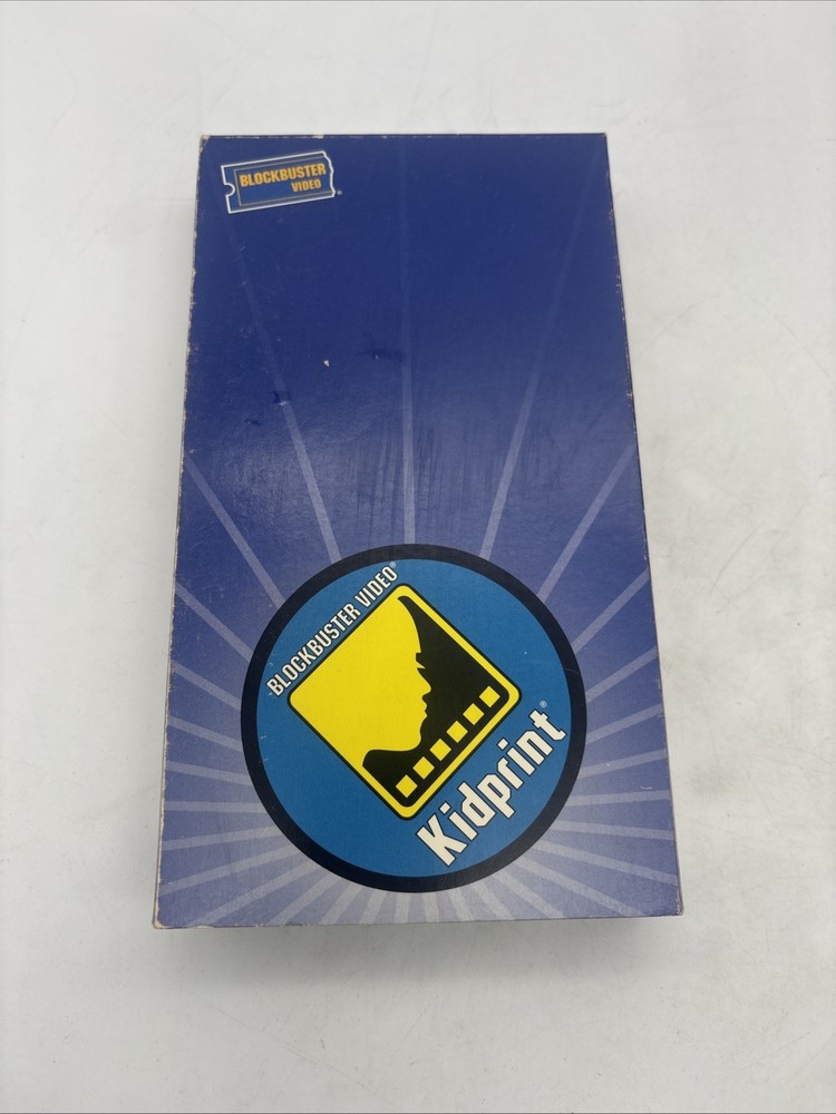 Blockbuster Identification Video Kidprint Complete w/ Box & Clean Label VHS Rare