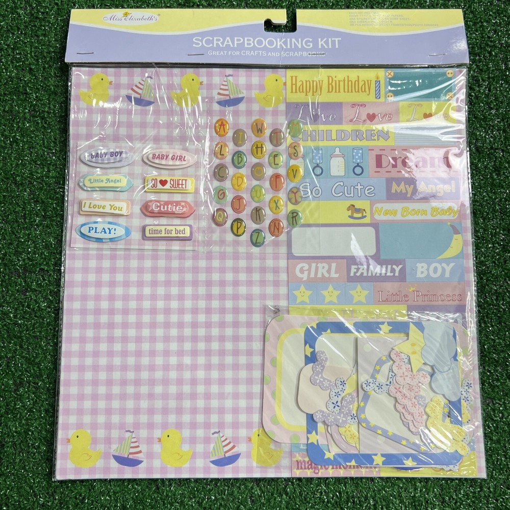 Miss Elizabeth’s Scrapbooking Kit Acid Free Unisex Baby Duck First Year New-image