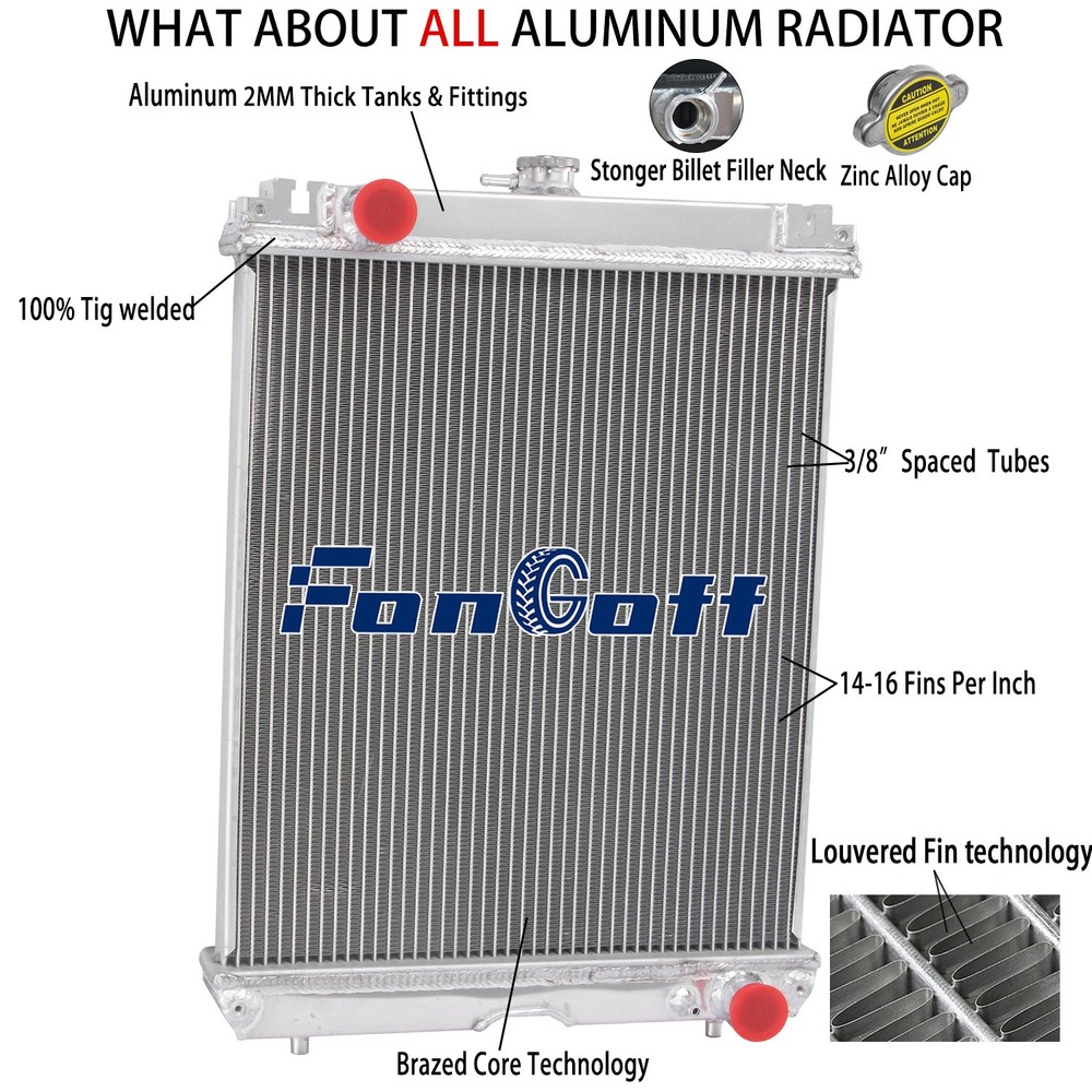 RD41142300 Aluminum Radiator For Kubota U45-3 KX121-3S KX161-3 KX121-3 KX121-3ST