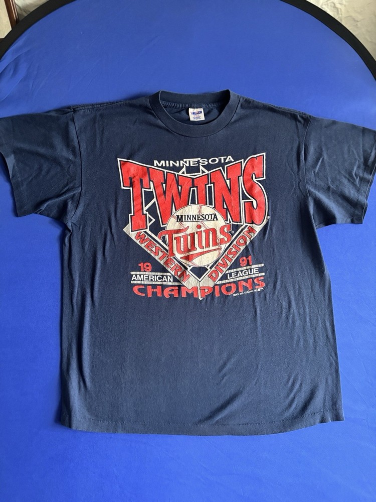 1991 Vintage Trench Minnesota Twins T-Shirt single stitched Size XL