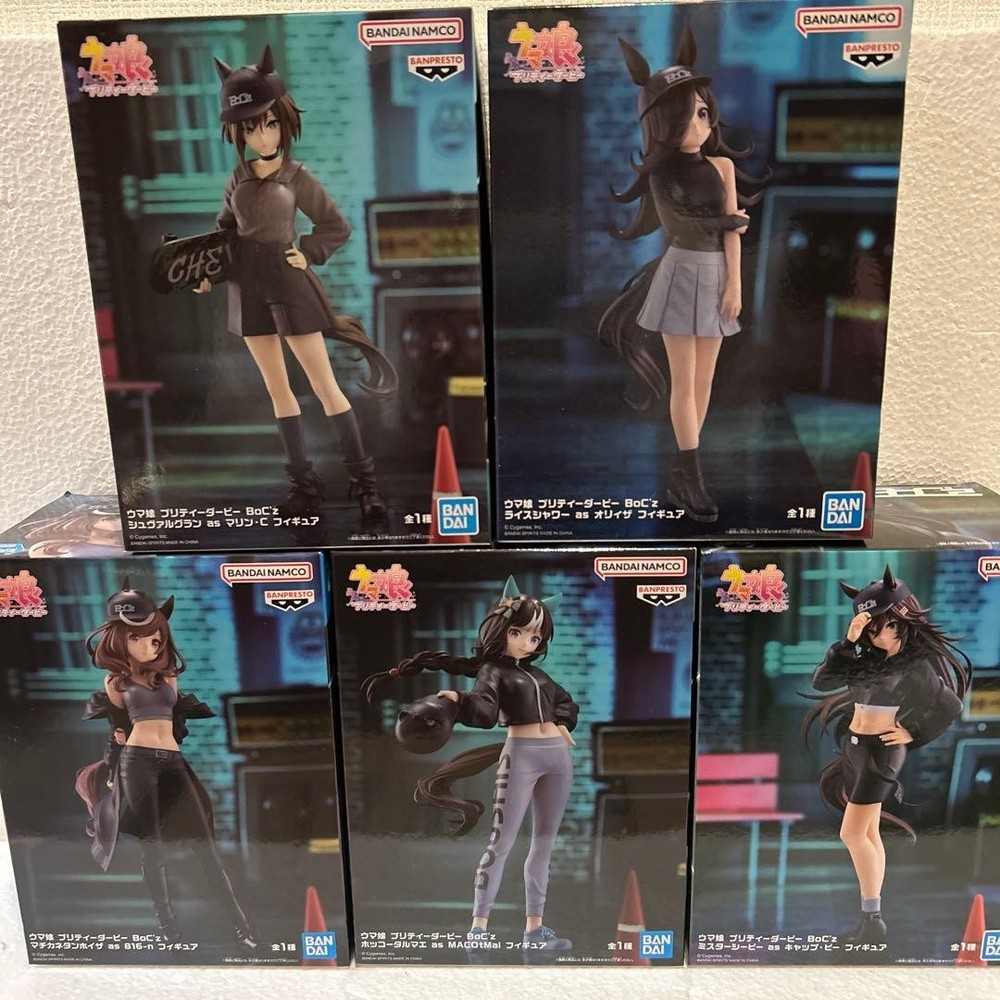 Banpresto Uma Musume BoCz Figure Set 5 Figures Meister C B Rice Shower