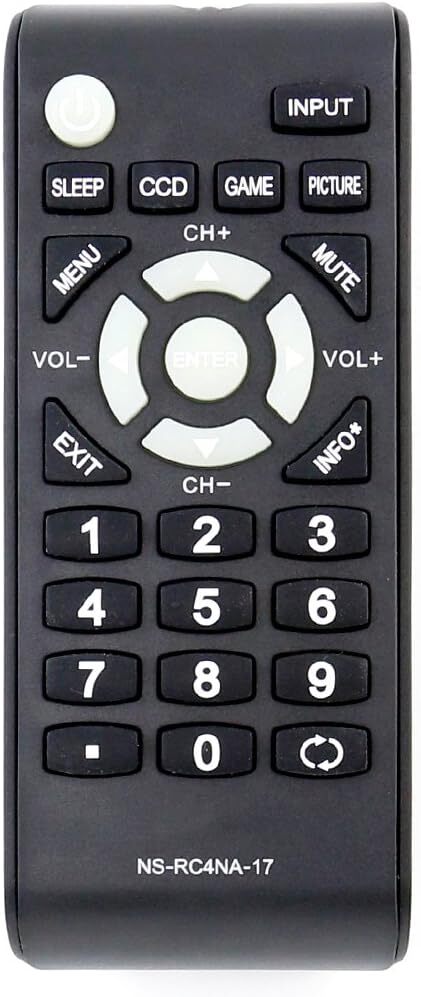 NS-RC4NA-17 Replace Remote fit for Insignia TV NS-24D510MX17 NS-55D510NA17...