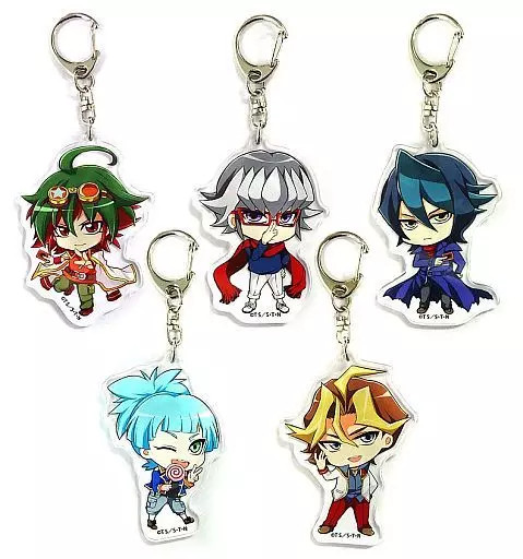 Yu-Gi-Oh! Series 20th Anniversary Key Chain Mascot Set of 5 Anime Store Used