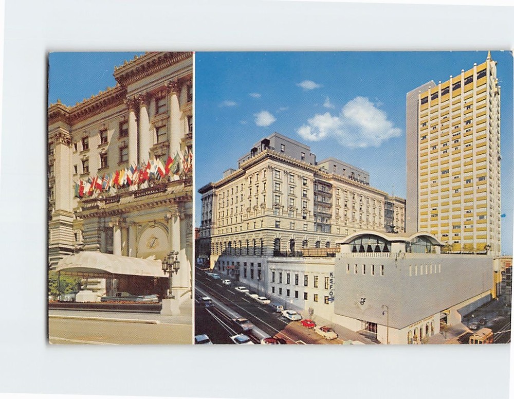 Postcard Fairmont Hotel & Tower Atop Nob Hill San Francisco California USA