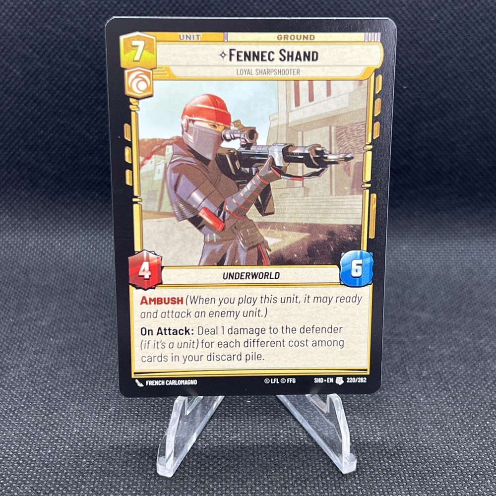 Star Wars: Unlimited - Fennec Shand - Shadows of the Galaxy NM/M Condition