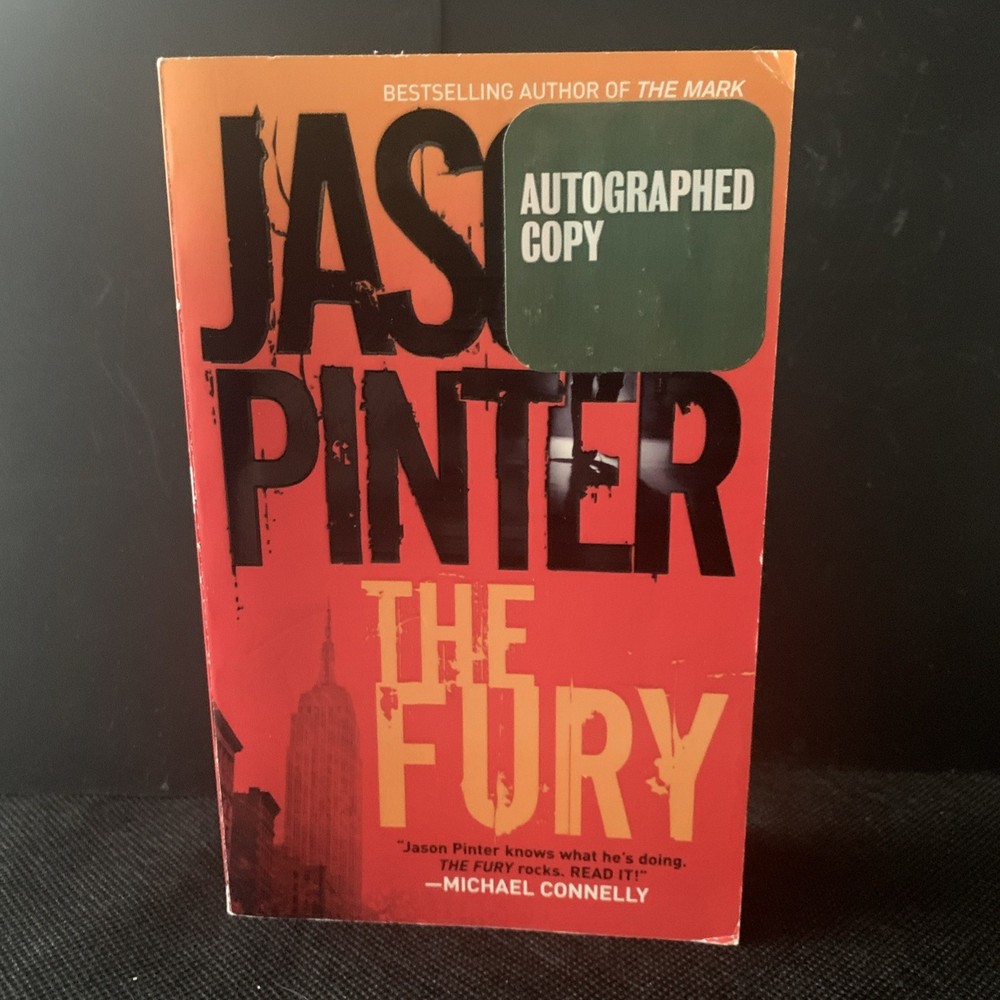 Book The Fury Jason Pinter Autographed Copy Paperback 2009