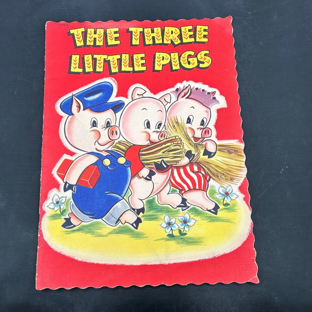 Vintage The Three Little Pigs Whitman Book 1951 Classic Children Story