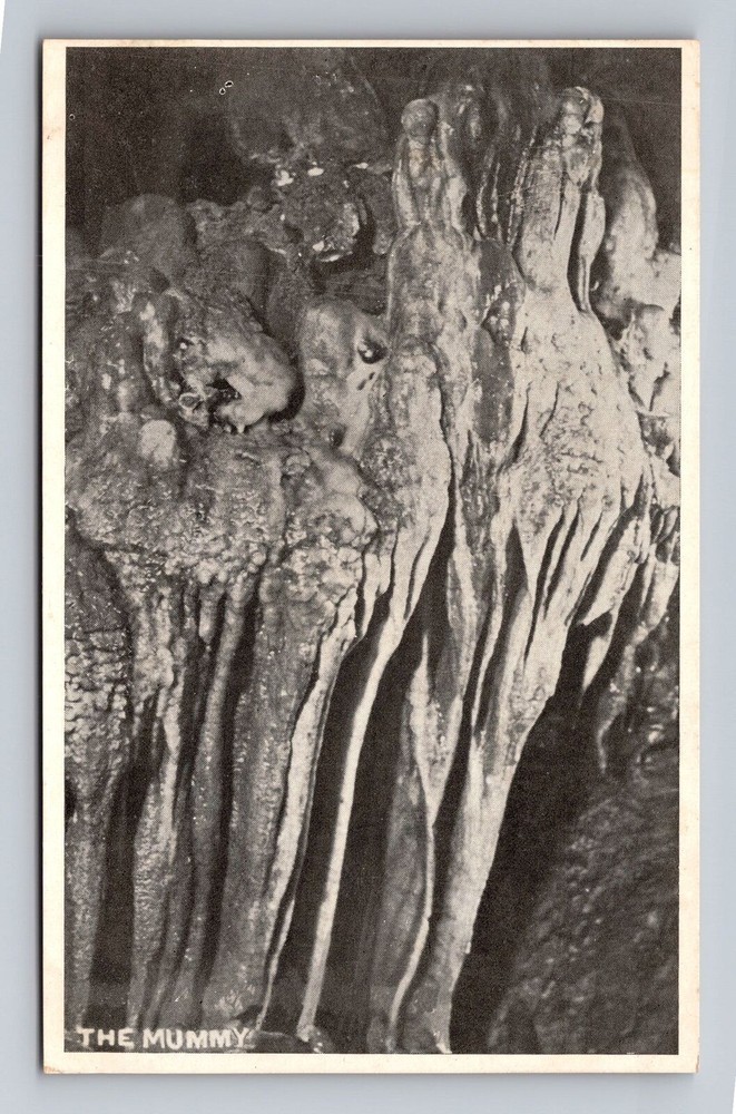 Crystal Cave Berks County PA-Pennsylvania The Mummy Vintage Postcard