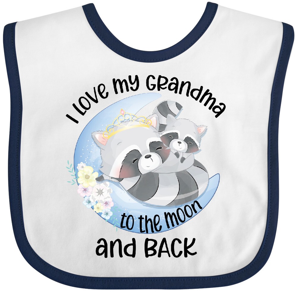 Inktastic I Love My Great Grandma To The Moon And Back Baby Bib Grandmother Gran