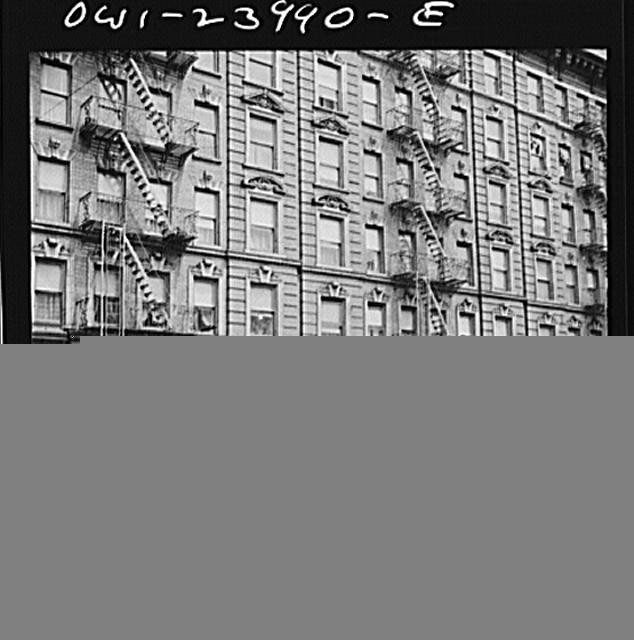 Photo:New York Harlem Apartment House 1900s Fire Escape Tenement